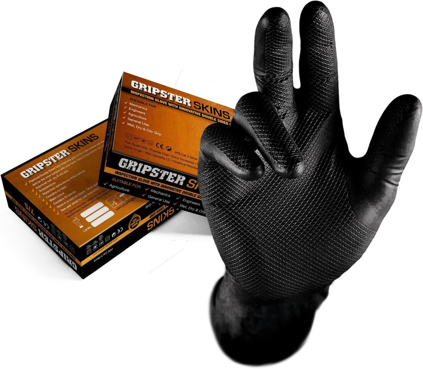 GRIPSTER 5300 - BLACK FISH GLOVE